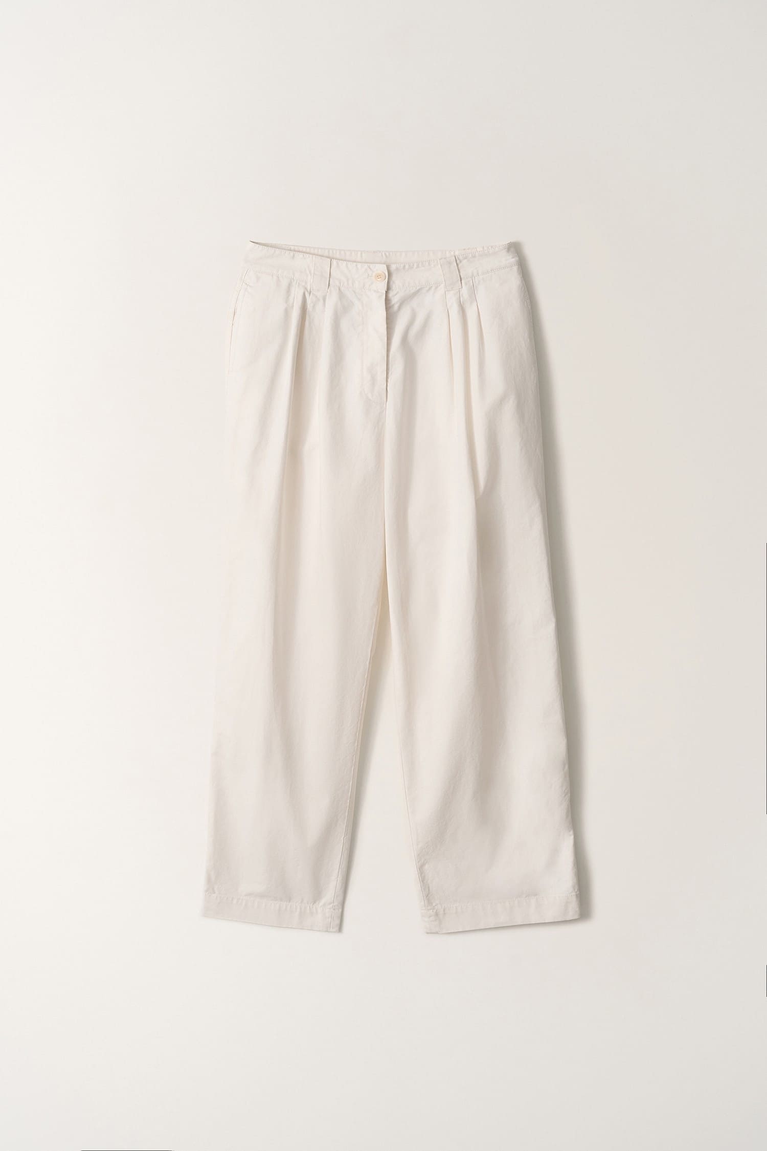 Nothing Written Lena Tuck pants white flat lay
